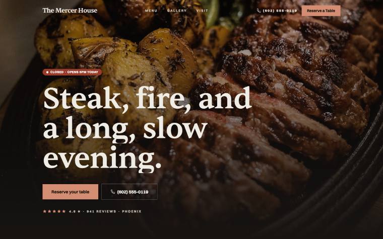 Supper Club concept — The Mercer House